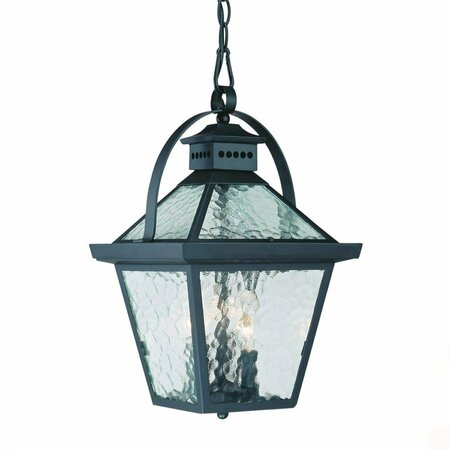 ESTALLAR 16.5 x 9.75 x 9.75 in. Bay Street 3-Light Matte Black Hanging Light ES3089145